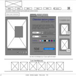 Un des wireframes réalisés par les étudiants lors de l'ateleir Scénarisation.