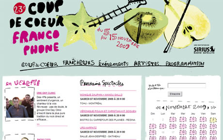 Marie Kuter - UX Portfolio - Coup de coeur francophone music festival website