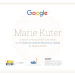 Google Digital Active certification - Marie Kuter