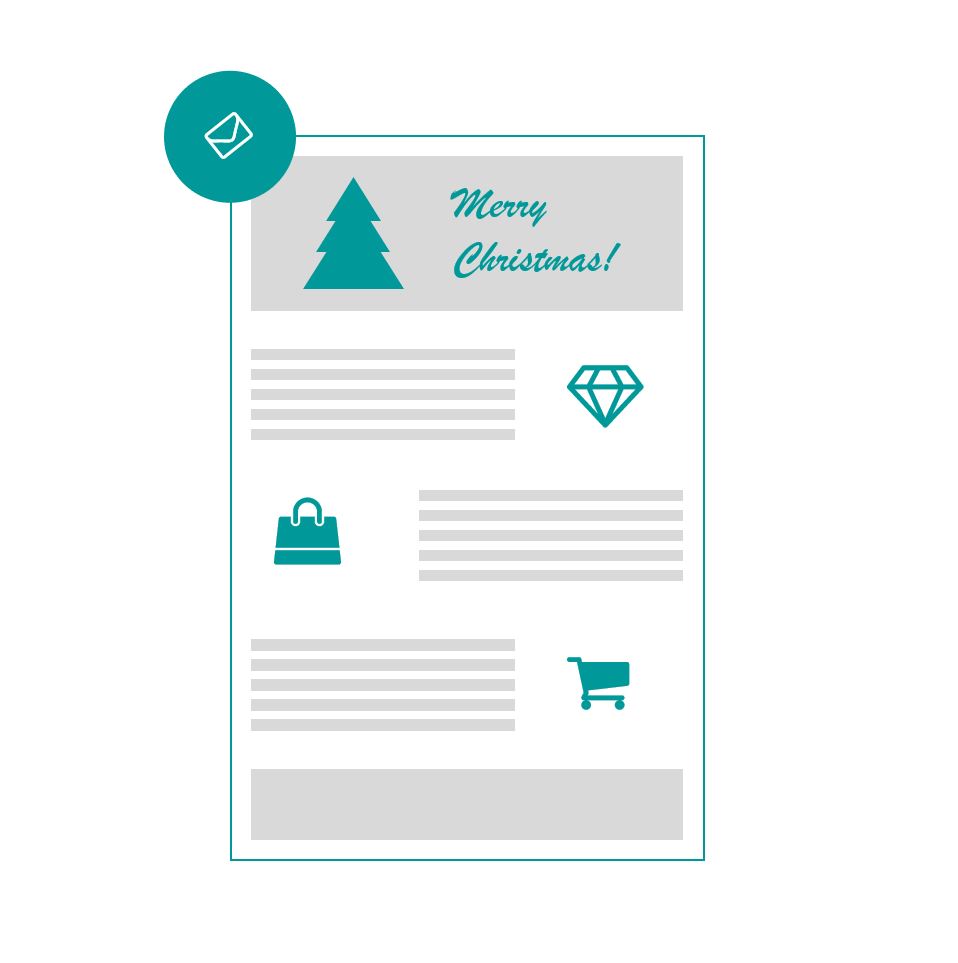 Luxury newsletters for Christmas