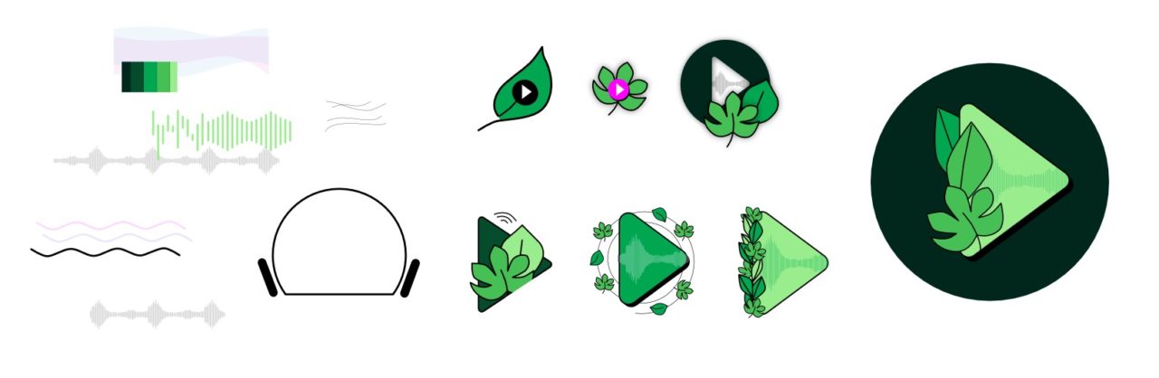 Evolution of Loopzzz app logo in Figma